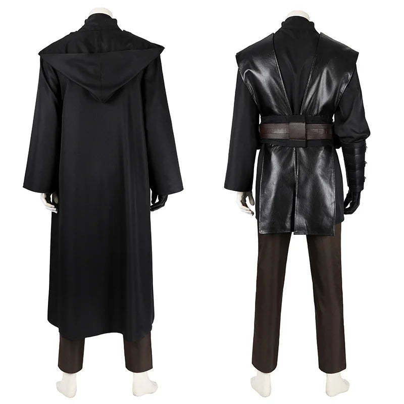 Anakin Cosplay Jedi Costume Disfraz Skywalker Vader Darth Jedi Top Pants Cloak Belt