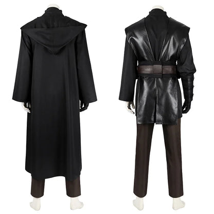 Anakin Cosplay Jedi Costume Disfraz Skywalker Vader Darth Jedi Top Pants Cloak Belt
