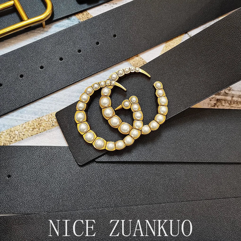Women's Genuine Leather Belt, 26SS Italian High-end Women's Belt, with Large Logo, Fashionable and Versatile Ultra-wide Belt, 7 Cm Trendy Personalized Design,