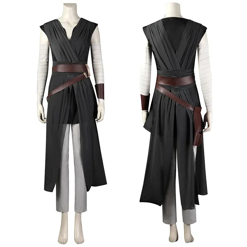 ♥2026 New Costume The Rise of Skywalker Rey Cosplay Uniform Set Adult