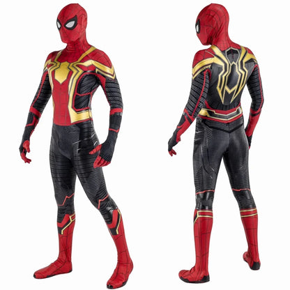 No Way Home Integrated Iron SM Cosplay Superhero Spandex Zentai Suits Spidey Bodysuit BUG Man Outfits Halloween Costume Adult