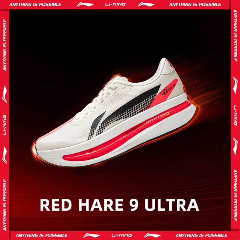 [Suguru Osako Style] Li-Ning Men's RED HARE 9 ULTRA Racing Running Shoes BOOM FIBER  Breathable Light LiNing Sneakers ARPW007