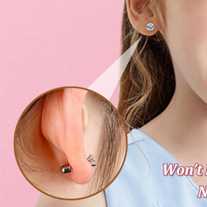 24Pairs Stainless Steel Stud Earrings for Women CZ Screw Back 4mm Tiny Flat Back Studs Cute Dainty Jewelry Gift Set 16G 18G