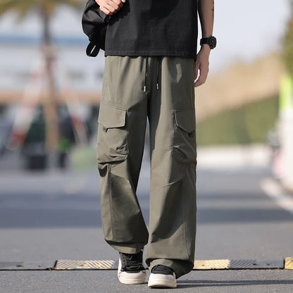Summer Workwear Pants Man Cargo Pants Spring New Waterproof Tactical Hiking Outdoor Multi-Pockets Combat Joggers Trousers Male