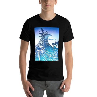 Moana 2 T-Shirt Large Size Loose Casual Tee