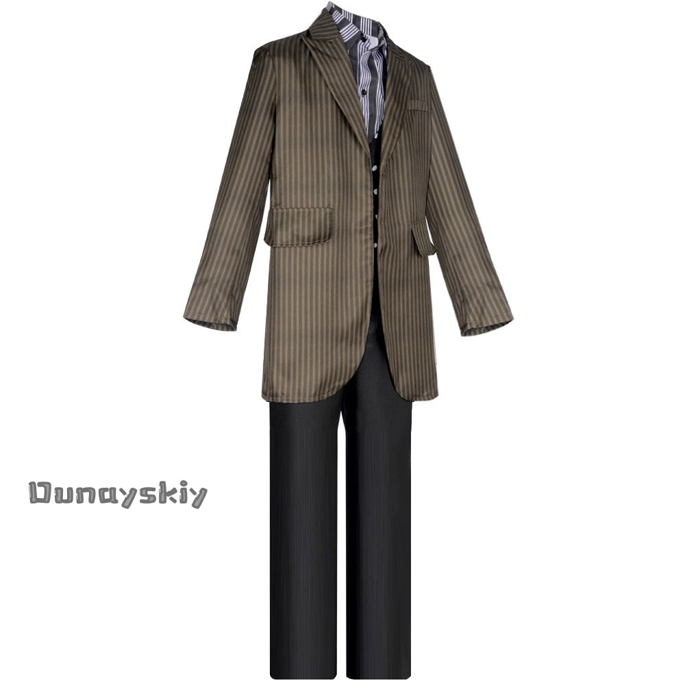 Cosplay Godfather Sirius Black Costume DIY Suit Wizard Dress Padfoot Magic Role Play Outfits Halloween Disguise Ornament