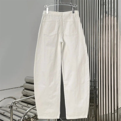 women's jeans New high waisted slim fit straight leg pants for the summer of 2026 pure cotton casual women's pants Denim pants