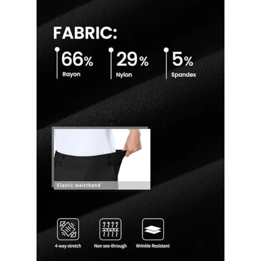 Women's Capri Pants Dress Yoga Capri Stretch