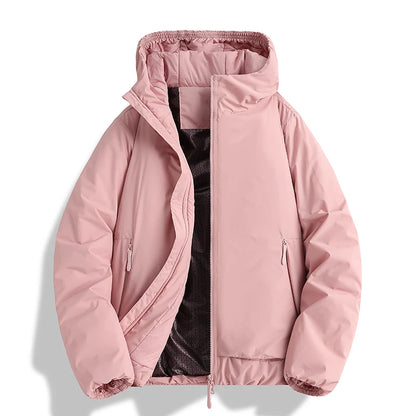Outdoor Warm Jacket Autumn Winter Windproof Waterproof Men Hooded Casual Sports Jacket Women Sport Running Hiking Ski Thick Coat