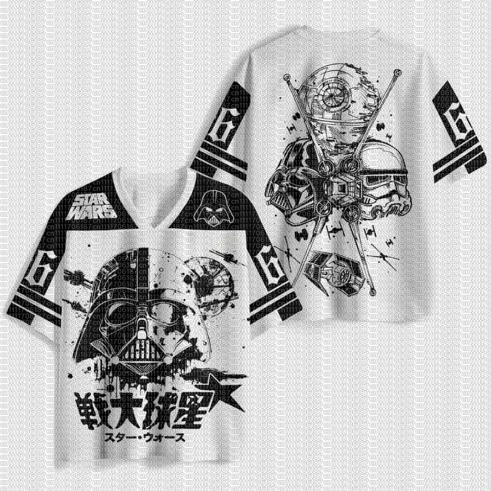 American Summer New Children's Adult Star Wars Mesh Sports Jersey Breathable Casual Street Sci-fi Fan T-shirt Large Size