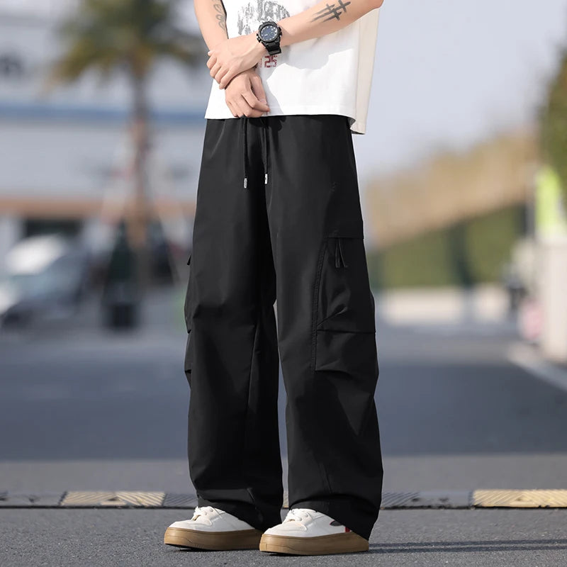 Summer Workwear Pants Man Cargo Pants Spring New Waterproof Tactical Hiking Outdoor Multi-Pockets Combat Joggers Trousers Male