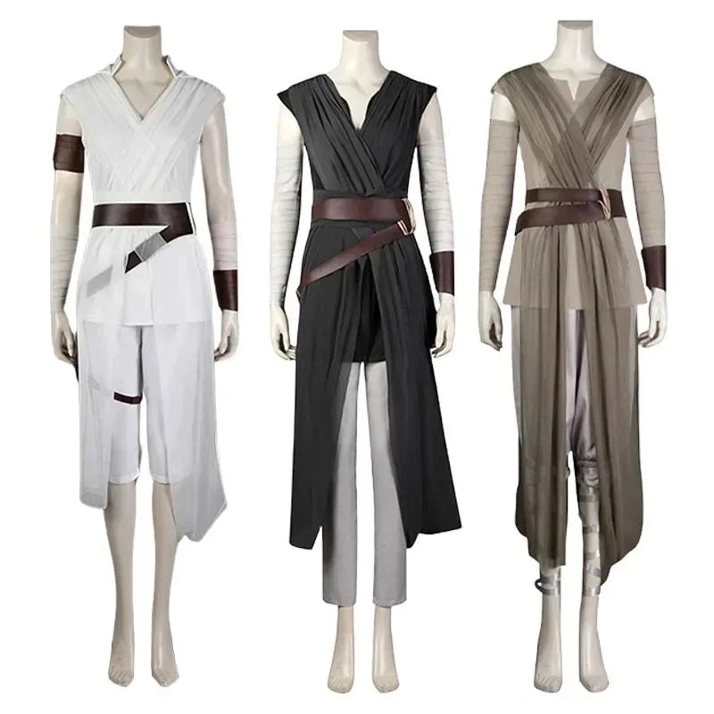 ♥2026 New Costume The Rise of Skywalker Rey Cosplay Uniform Set Adult