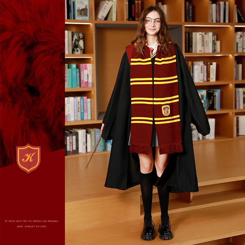 Shawl Gryffindor Slytherin Thickened Warmth Halloween Party Cosplay Scarf Decoration Gift Toy Around Harris Movies