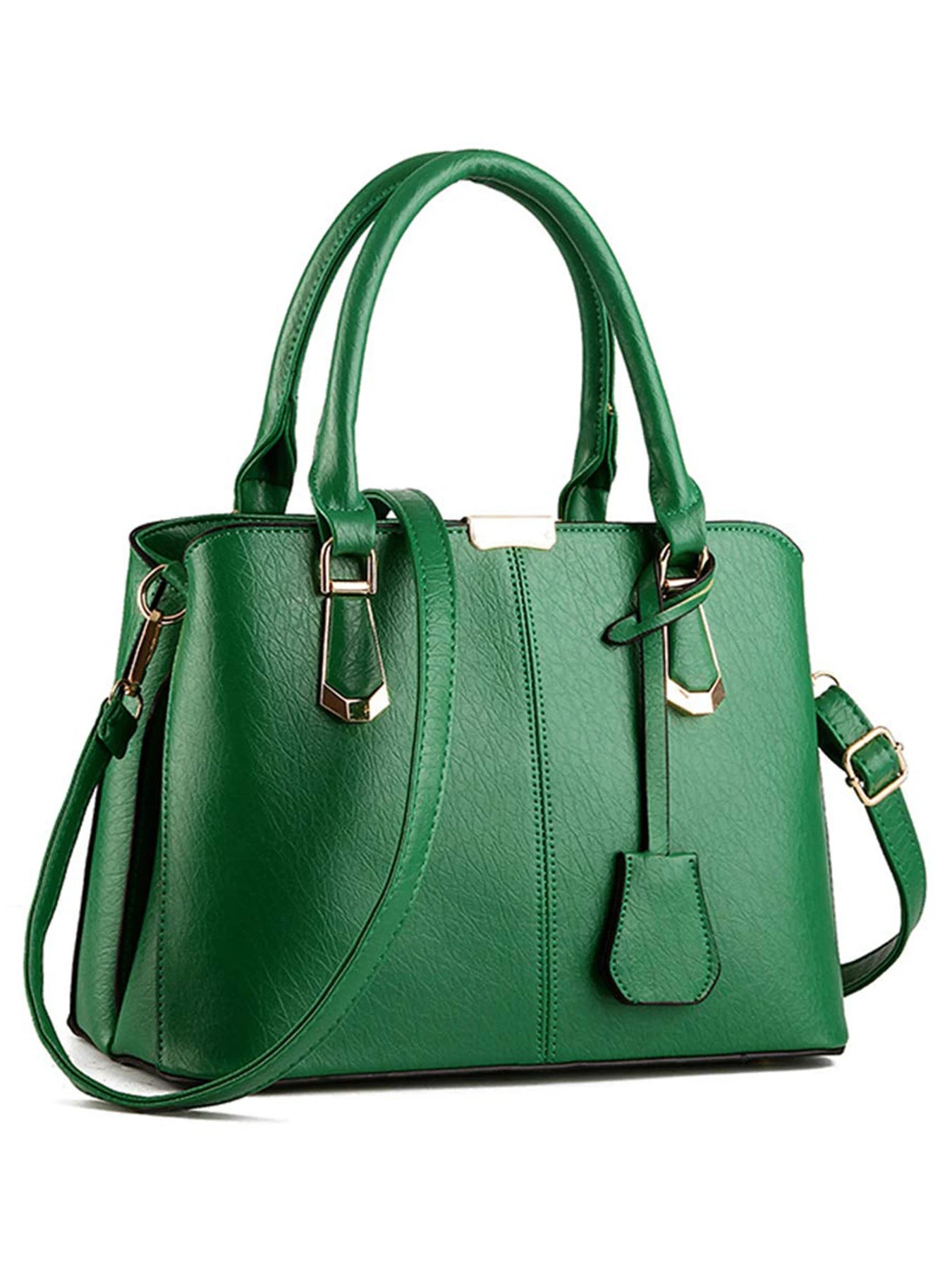 Women's Handbag PU Leather Adjustable Handle Satchel Shoulder Bags Ladies Tote