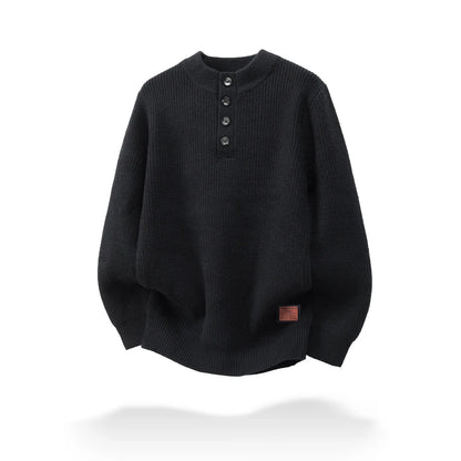 Men's Button-Up Plus-Size Knitted Sweater New Autumn and Winter Style Loose and Soft Pullover Sweater Trend tops Fit 50-150kg