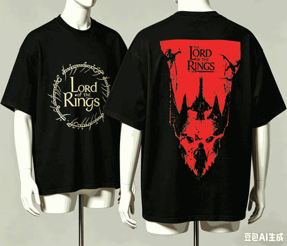 The Lord of the Rings for Fan Gift T-shirt Men Women Harajuku Oversized Unisex Short Sleeve Streetwear high quality Couples soft