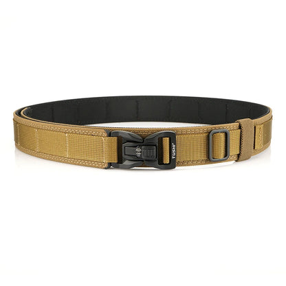 KOLBER 105cm/115cm Rigid Tactical Belt for Men Metal Buckle Quick Release Police Duty Belt Thick Nylon Casual Trouser Girdle
