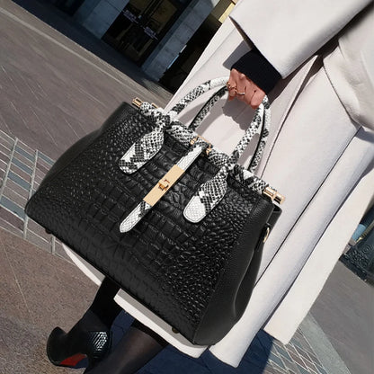 Aidrani 2026 New Style Large-Capacity Genuine Leather Women's Bag with Stone Pattern, Luxury High-End Sense Women's Handbag