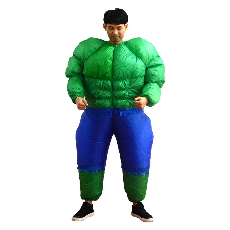 2026  Adult Fatty Hulk Inflatable Costume Anime Suits Mascot Halloween Party Cosplay Costumes for Man Woman