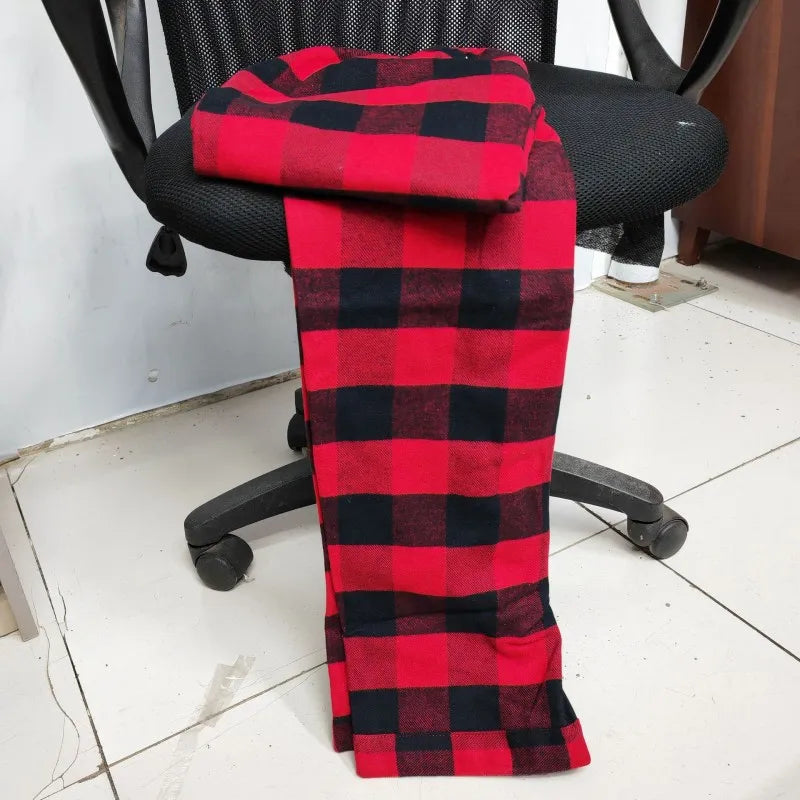 Pajama Pants Men's Flannel Cotton Autumn and Winter Casual Plaid Long Trousers Warm Home wear Pants Men Sleepwear