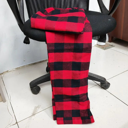 Pajama Pants Men's Flannel Cotton Autumn and Winter Casual Plaid Long Trousers Warm Home wear Pants Men Sleepwear