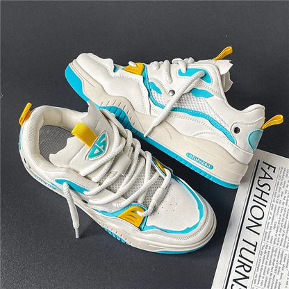 Men's shoes four seasons of the new style all kinds of students retro platform leisure sports shoes