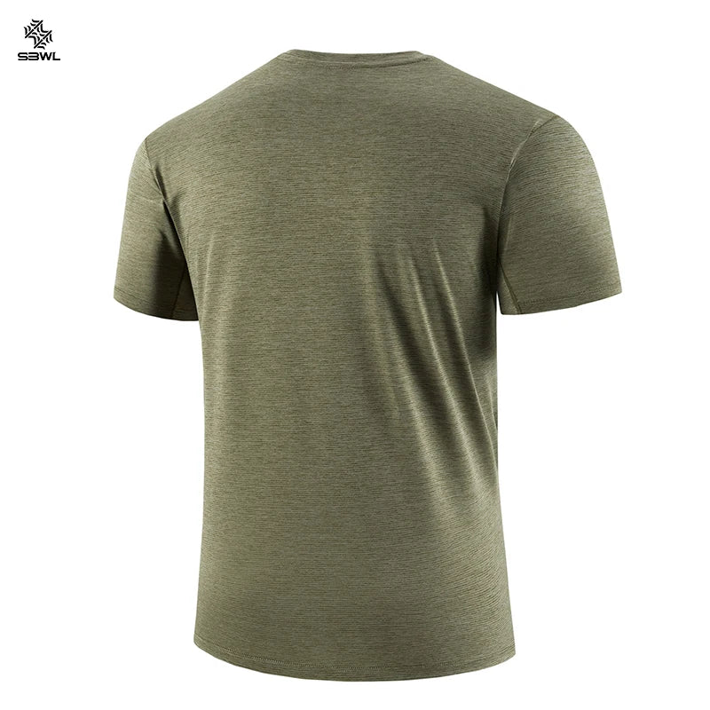 SBWL 2025 new summer high-quality outdoor sports and indoor fitness quick-drying T-shirt, fashion and casual short-sleeved Tops