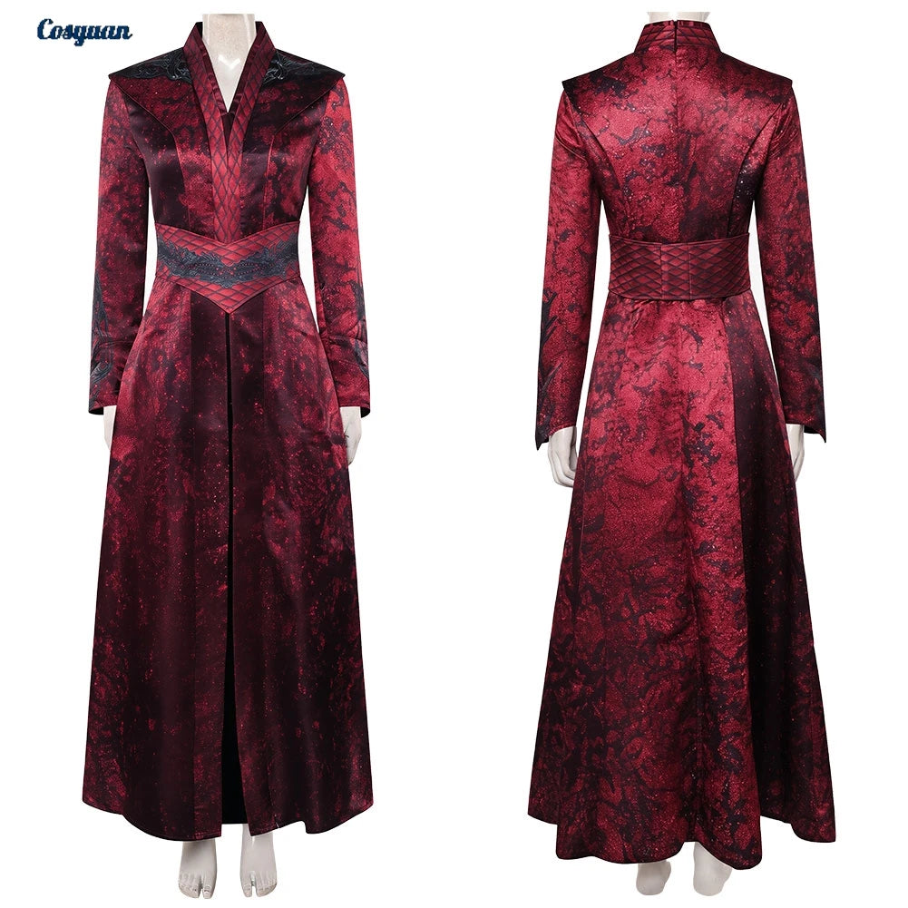 TV Dragon 3 Cosplay House Rhaenyra Dresses Clothes Women Party Disguise Roleplay Female Halloween Costume Carnival Outfits Suits