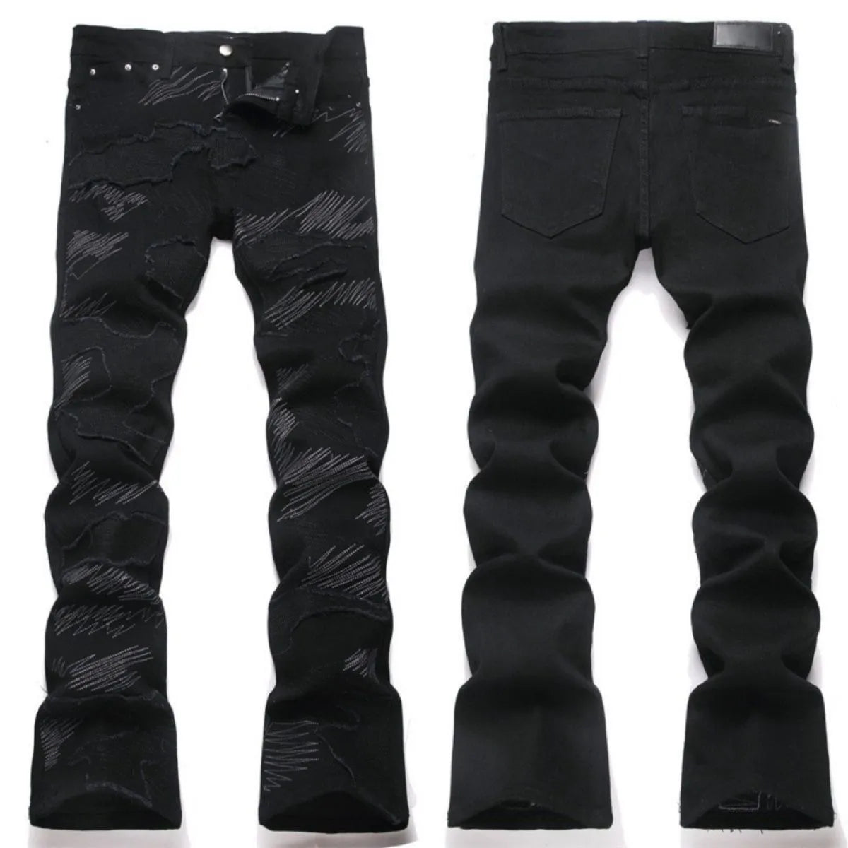 2026 Summer Brand Men's New Straight Leg Loose Lightweight Denim Jeans Classic Badge Business Casual Stretch Thin Retro Pants