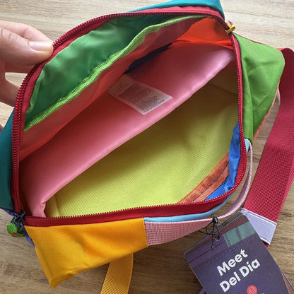 Color Block Spliced Nylon Fanny Pack Adjustable Strap Lightweight Crossbody Waist Bag Outdoor Hiking Travel Portable Chest Bag Multi Color Sling Belt Bag