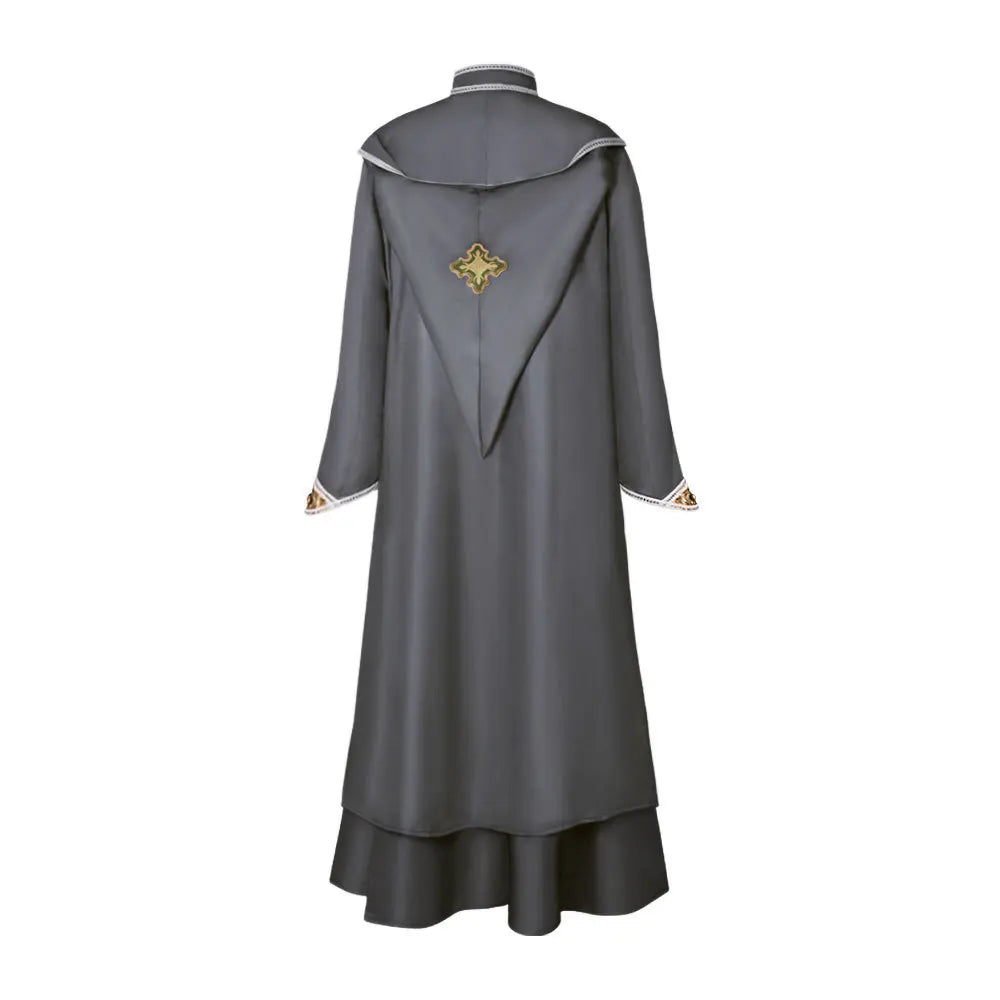 Vintage Magic Academy Elder Robe British Wise Mage Cloak Halloween Carnival Masquerade Stage Performance Cosplay Costume