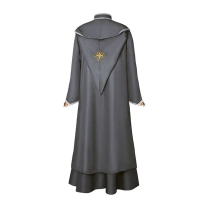 Vintage Magic Academy Elder Robe British Wise Mage Cloak Halloween Carnival Masquerade Stage Performance Cosplay Costume