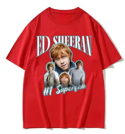 Summer New Pattern Printed T-shirt Suitable for Both Men and Women, Made of Pure Cotton, Fashionable and Versatile T-shirt