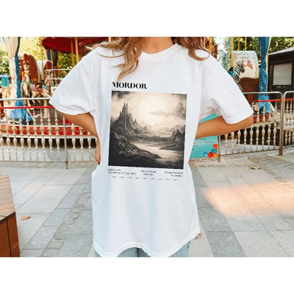 Mordor "The Lord of The Rings" T-shirt, Balador, Middle Earth Men's T-shirt Summer New Unisex Casual Fashion T-shirt