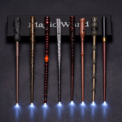 Hot Anime Cosplay Show Glow Harry Wand With Box Children Decoration Toy Accessories For Kids Bacchetta Di Plastic Magic Stick