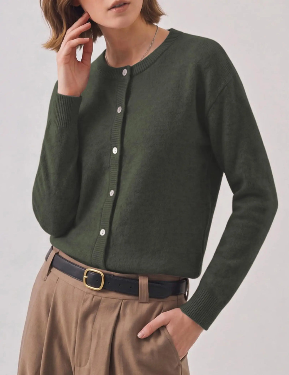 Cardigan Sweaters for Women Open Front Knitted Sweater Business lightweight Casual Fall Outfits